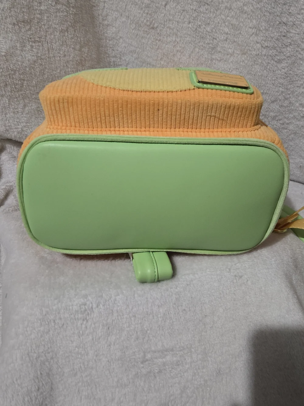 Loungefly Orange Bird Corduroy Mini Backpack - Orange/Green